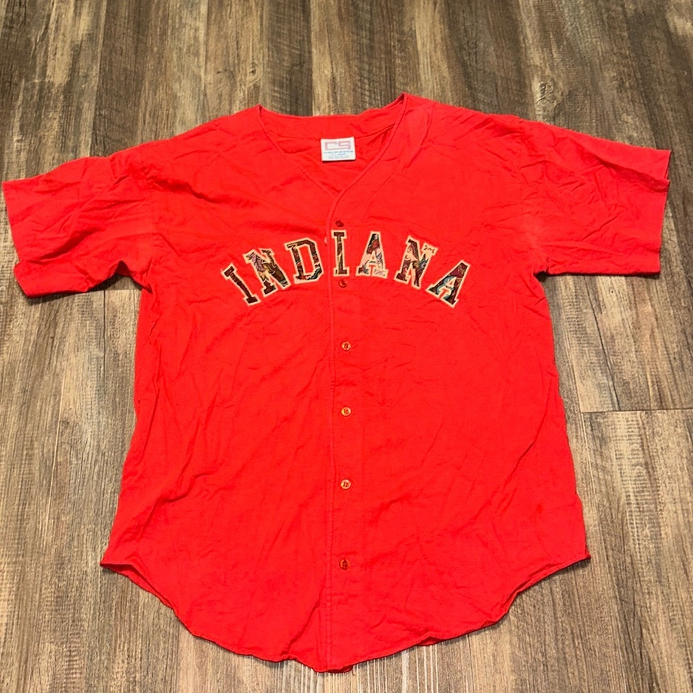 Vintage Crable‎ Sportswear Shirt Indiana Embroidered size XL